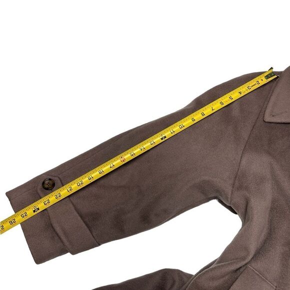 Vintage 100% Wool Forecaster Light Brown Chesterfield Long Coat Warm Winter Coat - Picture 13 of 14